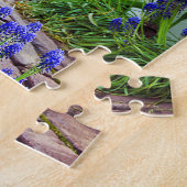 roze tulpen in de lentuin legpuzzel (Zijkant)