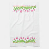 Roze tulpen - keukenhanddoek (Verticaal)