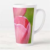 Roze tulpen latte mok (Rechts)