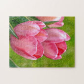 Roze tulpen legpuzzel (Horizontaal)