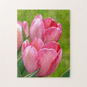 Roze tulpen legpuzzel