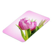 Roze tulpen magneet (Linkerzijde)