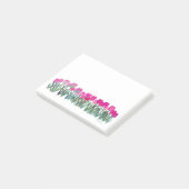 Roze tulpen post-it® notes (Schuin)