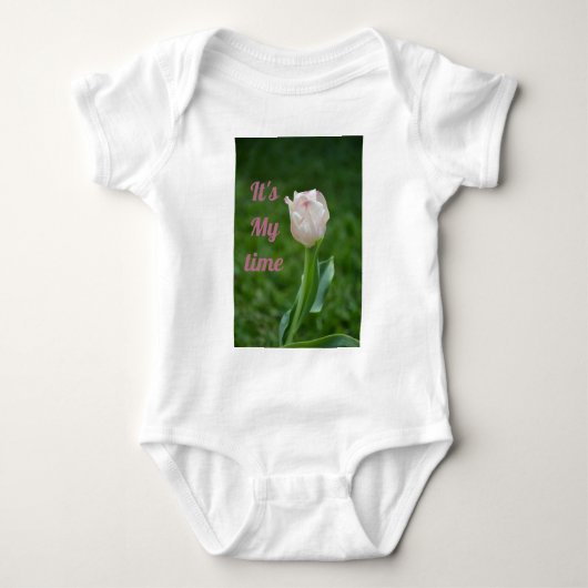 Roze tulpen romper (Voorkant)