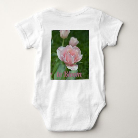 Roze tulpen romper (Achterkant)