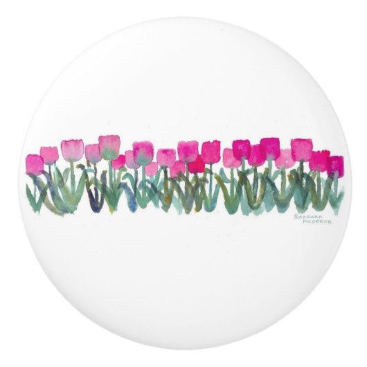 roze tulpen ronde knop (Voorkant)