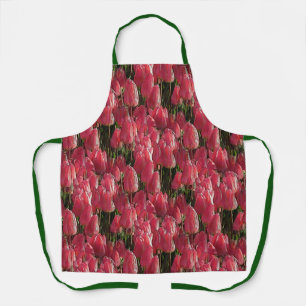 roze tulpen schort