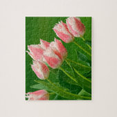 Roze Tulpen Spel Puzzel (Verticaal)
