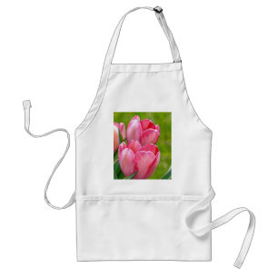 Roze tulpen standaard schort