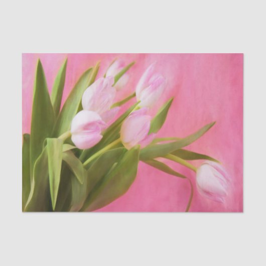  roze tulpen tissuepapier (Voorkant)