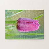 Roze tulpenpuzzel legpuzzel (Horizontaal)