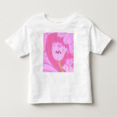  roze tulpmolen met naam kinder shirts (Voorkant)