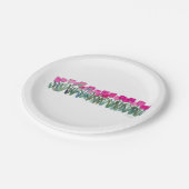 Roze tulppapier Borden Papieren Bordje (Gekanteld)