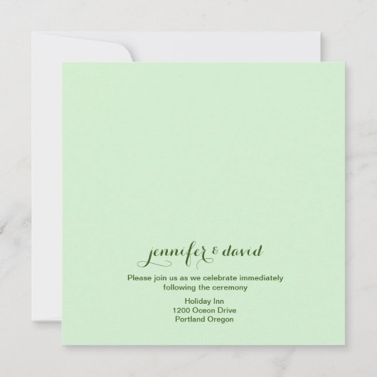 Roze tulps - aangepaste uitnodiging voor bruiloft (Achterkant)