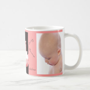 Roze Tulps BABY GIRL Persoonlijke foto Mok