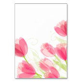 Roze tulps Weddenschap Kaart (Achterkant)