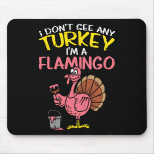 Roze Turkije Flamingo Fun Thanksgiving Dierenvrien Muismat