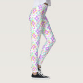 Roze, turquoise, floraal leggings (Rechts)