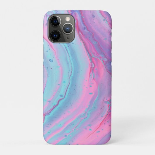 Roze turquoise Paarse werveling Case-Mate iPhone Case (Achterkant)