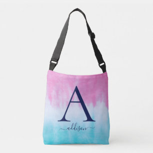 Roze Turquoise Stropdas-Dye Monogram Crossbody Bag Tas