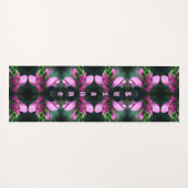 Roze Turtlehead Flower Abstract gepersonaliseerd Yogamat (Voorkant (horizontaal))