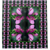 Roze turtlehead ventiel Abstract dicht Douchegordijn (Voorkant)