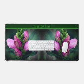 Roze turtlehead ventilator Sluiten Aangepast Bureaumat (Keyboard & Muis)