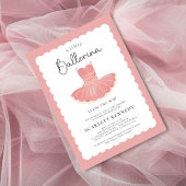Roze Tutu Baby Meisje Baby shower Kaart