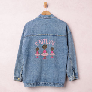 Roze Tutu Ballet Dance Bag Persoonlijke Ballerina Denim Jacket