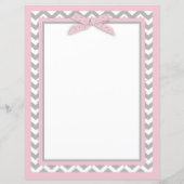 Roze Tutu Chevron Print Baby shower spelboek (Achterkant)