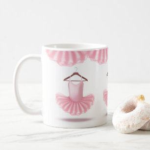 Roze Tutu Cute Ballerina Girly Name Koffiemok