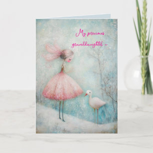 ROZE TUTU KLEINDOCHTER VERJAARDAG KAART