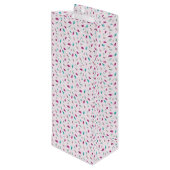 Roze Twinkle Lights Wine Gift Bag Wijn Cadeautas (Achterkant Gekanteld)
