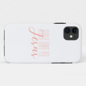 Roze Typografie verkocht aan Jesus White Case-Mate iPhone Case (Achterkant (horizontaal))