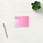 Roze Typografie "Ze bleef bestaan." Post-it® Notes (Kantoor)