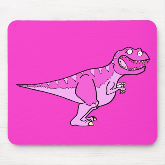 Roze Tyrannosaurus Rex Muismat (Voorkant)
