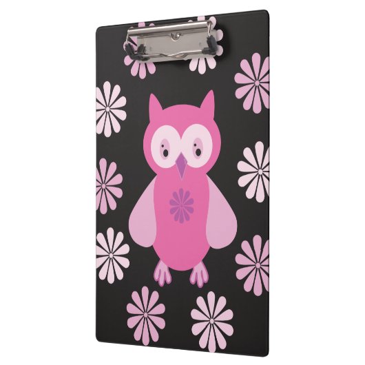 Roze uil klembord (Links)