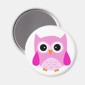 Roze Uil magneet (Voorkant / Achterkant)