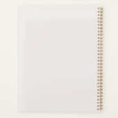 'Roze Uil', schattig monogram Planner (Achterkant)