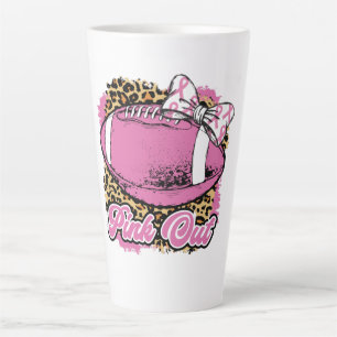 Roze uit met wielbal (Softball) Latte Mok