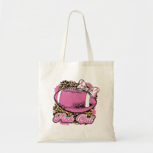 Roze uit met wielbal (Softball) Tote Bag