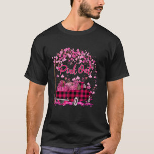 Roze Uit Truck Pompoen Luipaard Print Borstkanker T-shirt