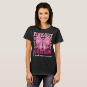 Roze uit voor borstkanker Awareness Month vrouwen T-shirt (Voorkant volledig)