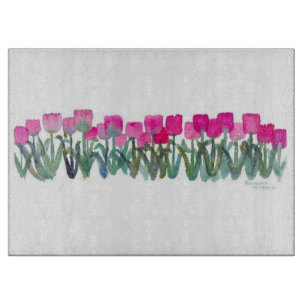Roze uiteinde snijplank