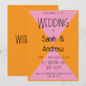 Roze uitnodiging (Voorkant / Achterkant)