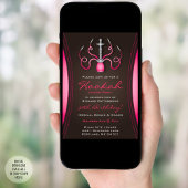 Roze uitnodiging van de partij Hookah