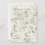 Roze uitnodiging voor bridal met links (Achterkant)