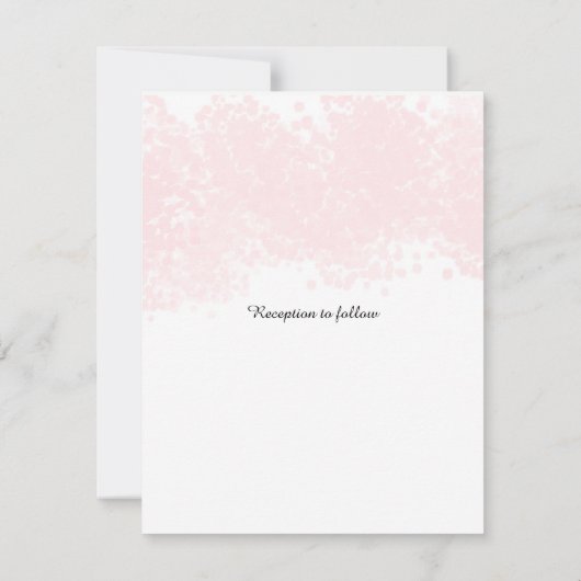 Roze uitnodiging voor een ononderbroken huwelijk (Achterkant)