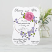 Roze uitnodiging voor weddenschappen (Staand voorkant)