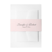 Roze Uitnodigingen Wikkel (Voorkant Voorbeeld)